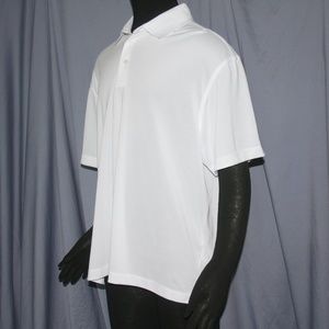 Short Sleeve White Collared Polo